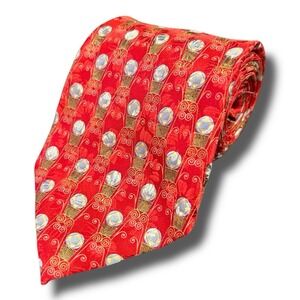 ERMENEGILDO ZEGNA Neck Tie‎ Disegno Esclusivo 3.75" 100% Silk Made In Italy